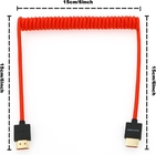 8K 2.1 Full HDMI Braided Coiled Cable For Atomos Ninja-V 4K-60P Record From Z-CAM For Canon-C70 For Sony A7S3,A9,A74