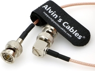 Alvin'S Cables HD SDI BNC Coaxial Cable Right Angle To Straight 3G BNC Cable For Cameras Monitor Recorder Video Equip