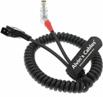 Red Scarlet Epic Camera Power Coiled Twist Cable 6 Pin Right Angle Female to Dtap