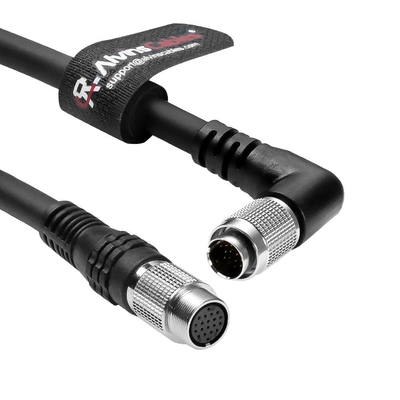 Alvin's Kabel Keyence CB-B05LU Verlängerungskabel mit L-förmigem Steckverbinder 0,5 m lang 1,6 Fuß, Rechtswinkel 20 Nadel Männlich-Fraulich Sensorkopf-Kontrollkabel für Keyence LJ-X8000 LJ-V7000 XG-X-Serie